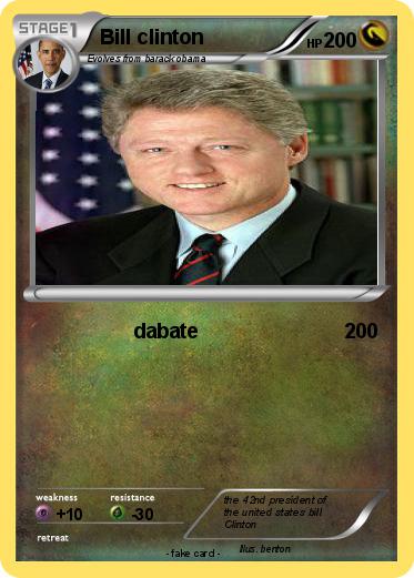 Pokemon Bill clinton
