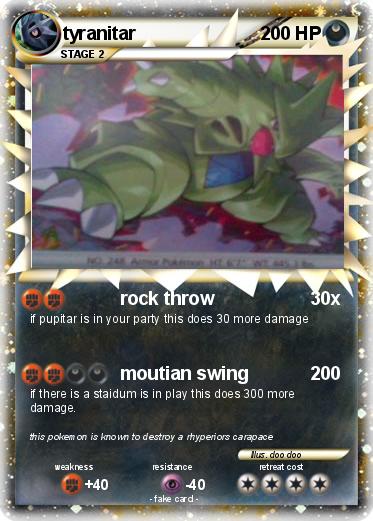 Pokemon tyranitar