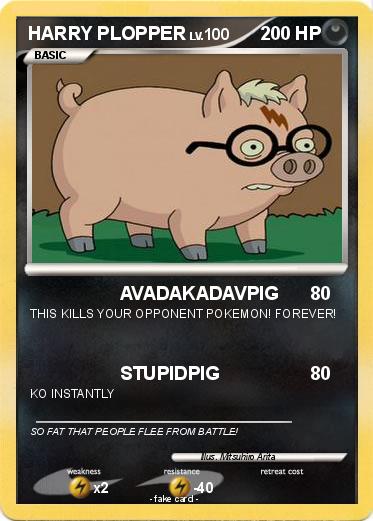 Pokemon HARRY PLOPPER