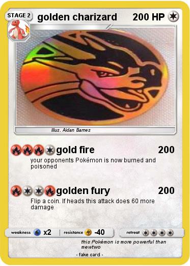 Pokemon golden charizard