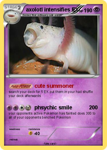 Pokemon axolotl intensifies EX