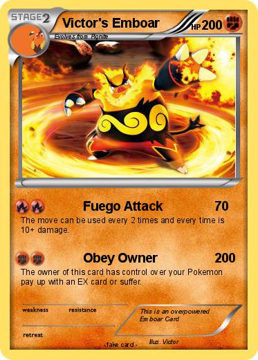 Pokemon Victor's Emboar
