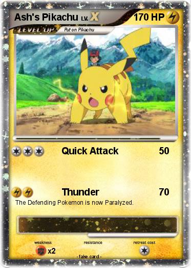 Pokemon Ash's Pikachu