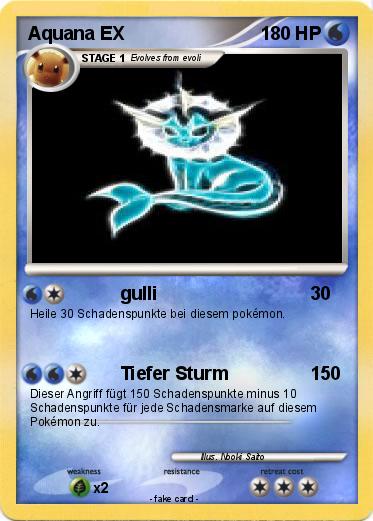 Pokemon Aquana EX