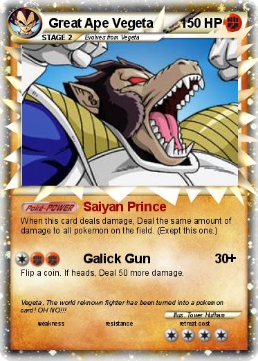 Pokemon Great Ape Vegeta Pokemon Great Ape Vegeta