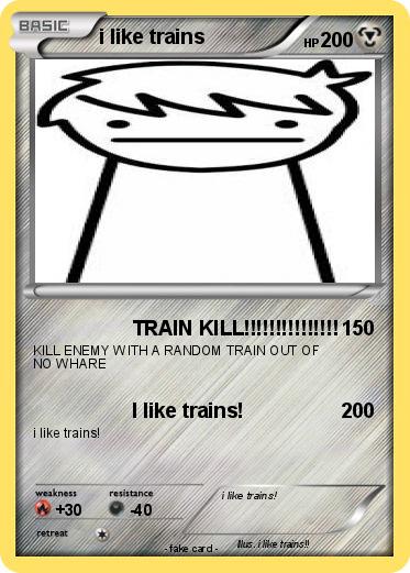 Pokemon i like trains