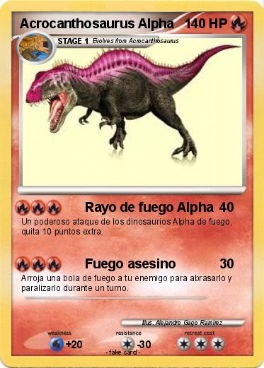 Pokemon Acrocanthosaurus Alpha