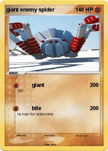 Pokemon giant enemy spider