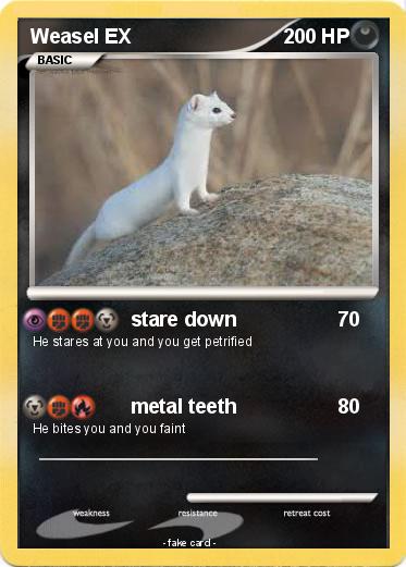 Pokemon Weasel EX