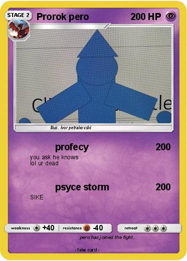 Pokemon Prorok pero