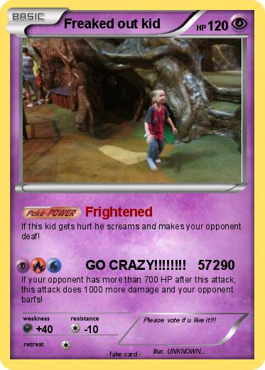 Pokemon Freaked out kid