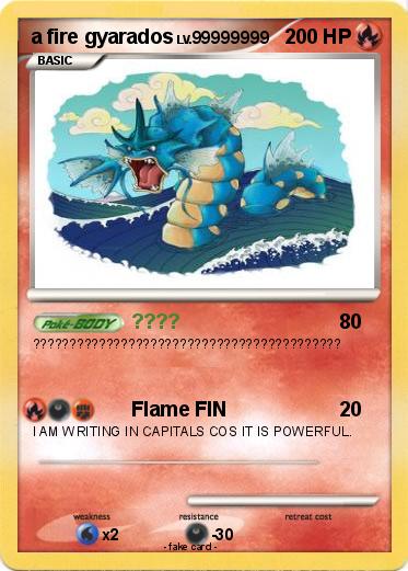 Pokemon a fire gyarados