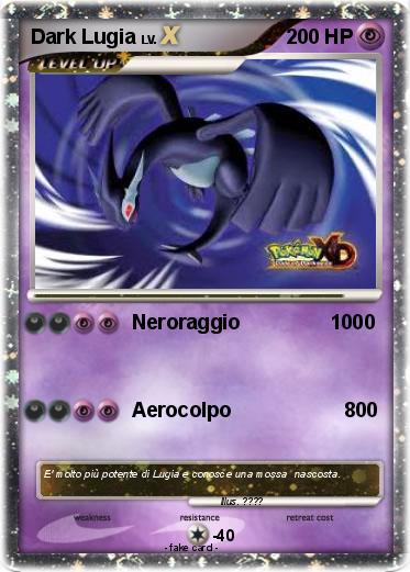 Pokemon Dark Lugia