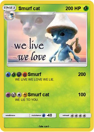 Pokemon Smurf cat