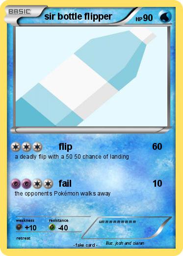 Pokemon sir bottle flipper