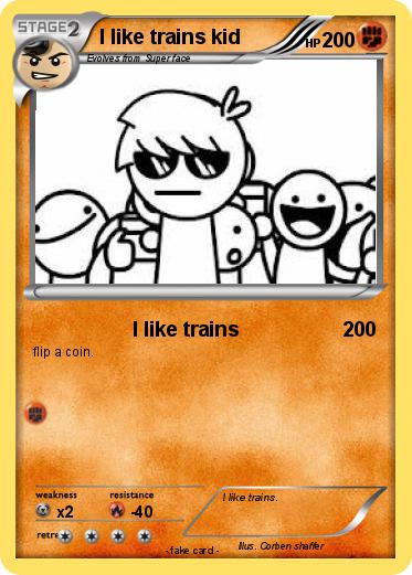 Pokemon I like trains kid