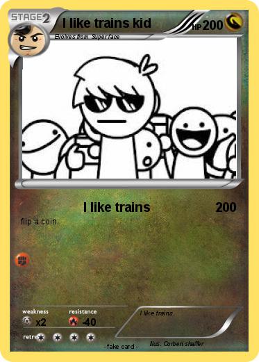 Pokemon I like trains kid