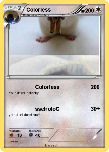Pokemon Colorless