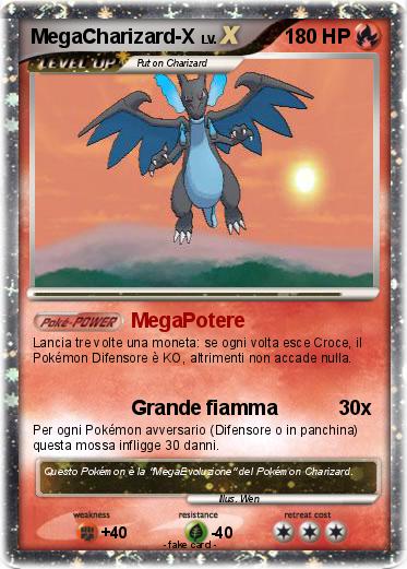 Pokemon MegaCharizard-X