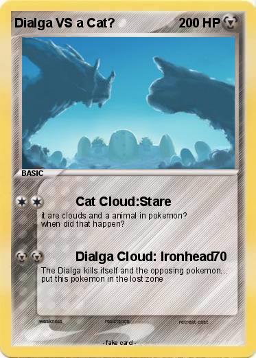 Pokemon Dialga VS a Cat?