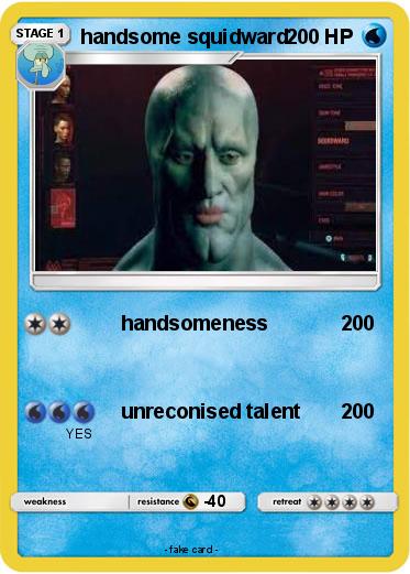 Pokemon handsome squidward