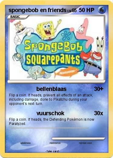 Pokemon spongebob en friends