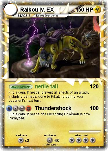 Pokemon Raikou lv. EX
