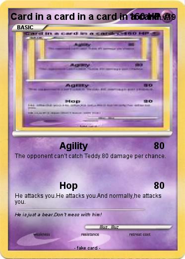 Pokemon Card in a card in a card in a card