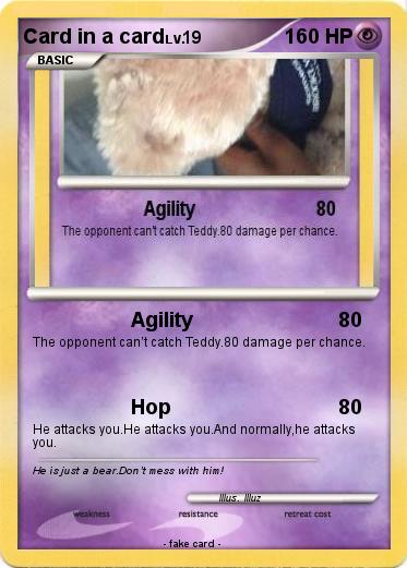 Pokemon Card in a card