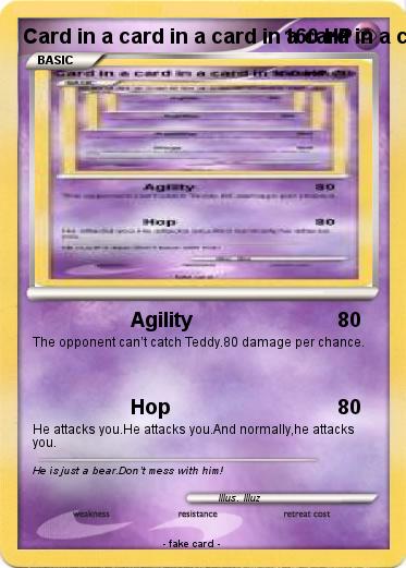 Pokemon Card in a card in a card in a card in a card