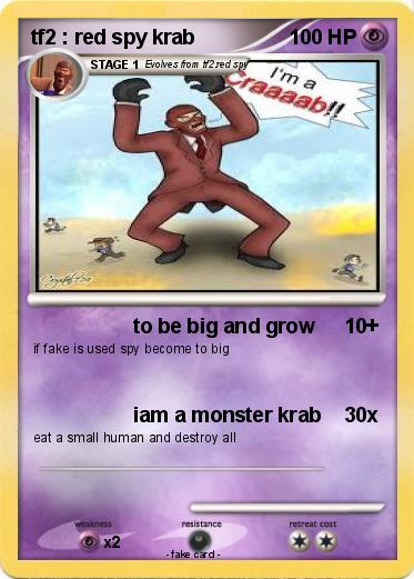 Pokemon tf2 : red spy krab