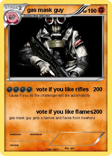 Pokemon gas mask guy