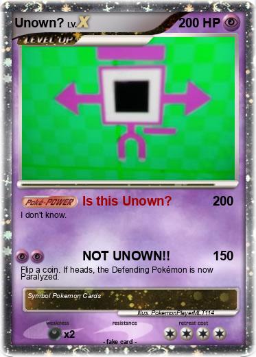 Pokemon Unown?