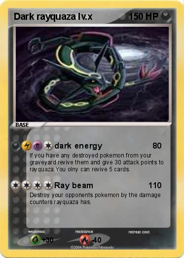 Pokemon Dark rayquaza lv.x