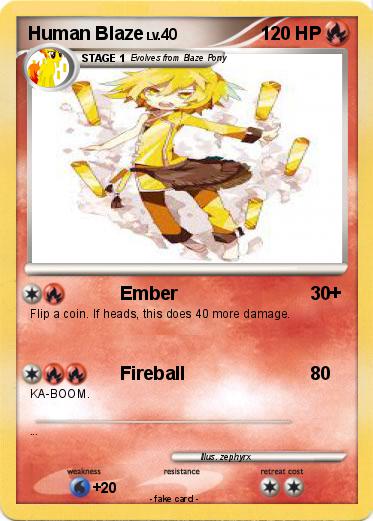 Pokemon Human Blaze