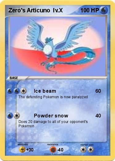 Pokemon Zero's Articuno  lv.X