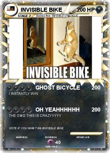 Pokemon INVISIBLE BIKE