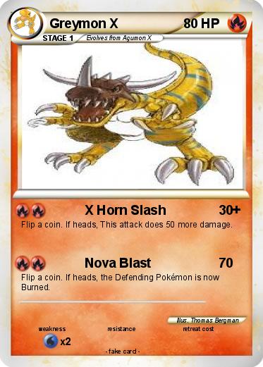 Pokemon Greymon X