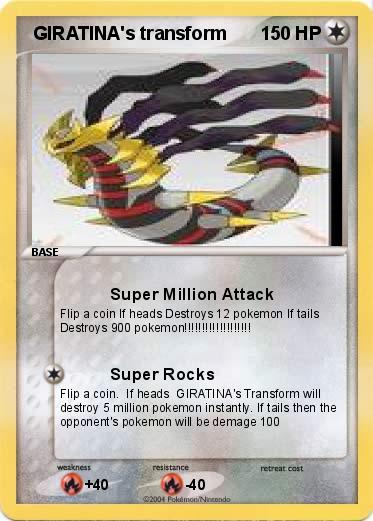 Pokemon  GIRATINA's transform