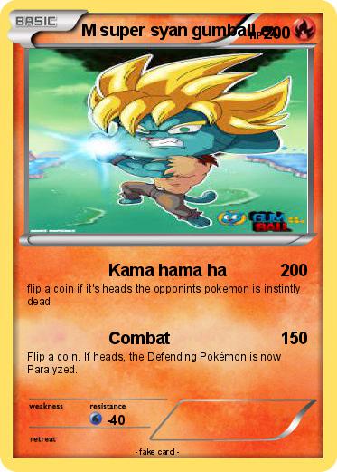 Pokemon M super syan gumball ex
