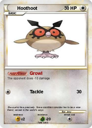 Pokemon Hoothoot