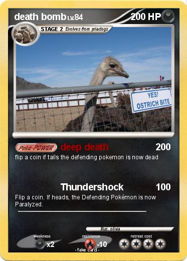 Pokemon death bomb Pokemon death bomb