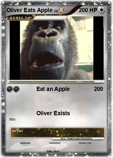 Pokemon Oliver Eats Apple