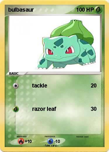 Pokemon bulbasaur