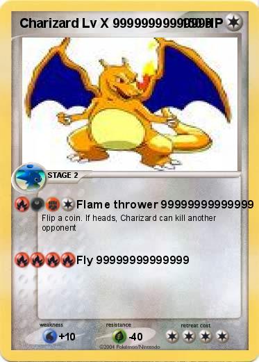 Pokemon Charizard Lv X 99999999999999