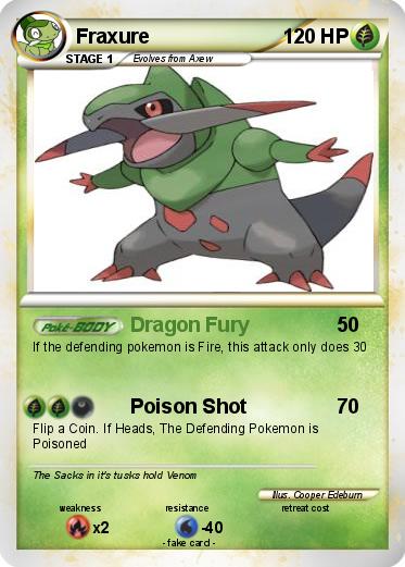 Pokemon Fraxure