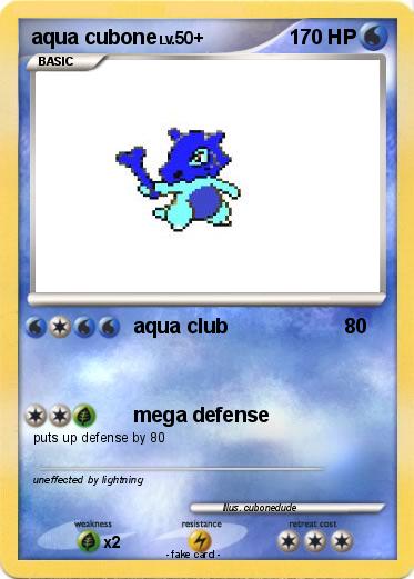 Pokemon aqua cubone