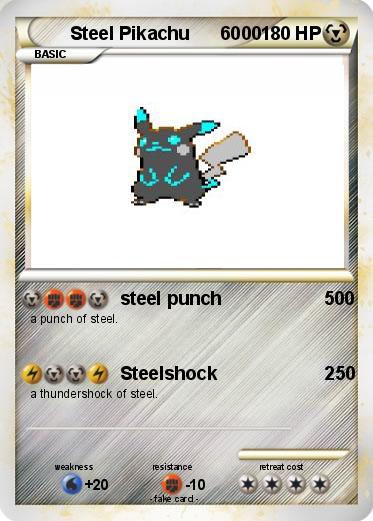 Pokemon Steel Pikachu      6000