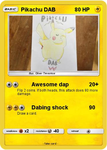 Pokemon Pikachu DAB