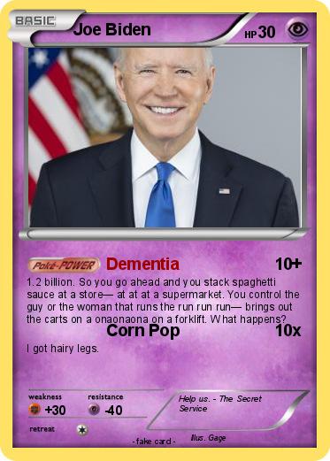 Pokemon Joe Biden